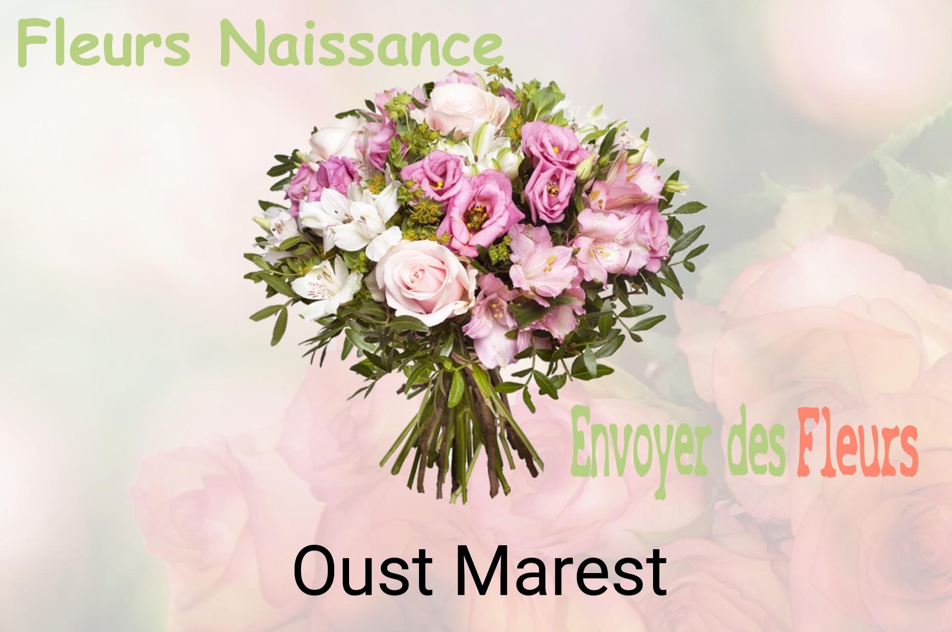 Bouquet de fleurs de naissance livré à Oust-Marest